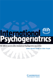 International Psychogeriatrics Volume 20 - Issue 6 -