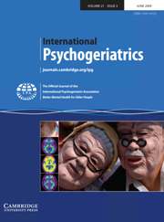 International Psychogeriatrics Volume 21 - Issue 3 -