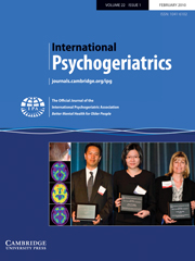 International Psychogeriatrics Volume 22 - Issue 1 -