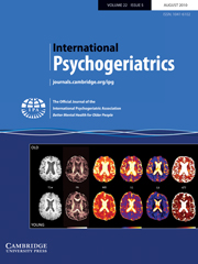 International Psychogeriatrics Volume 22 - Issue 5 -