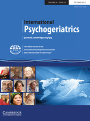 International Psychogeriatrics Volume 24 - Issue 10 -