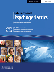 International Psychogeriatrics Volume 24 - Issue 3 -