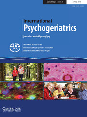 International Psychogeriatrics Volume 27 - Issue 4 -