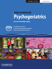 International Psychogeriatrics Volume 27 - Issue 8 -