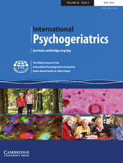 International Psychogeriatrics Volume 28 - Issue 5 -