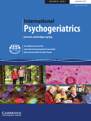 International Psychogeriatrics Volume 29 - Issue 1 -