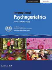 International Psychogeriatrics Volume 29 - Issue 8 -