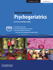 International Psychogeriatrics Volume 33 - Special Issue12 -  Issue Theme: Social Engagement and Mental Health