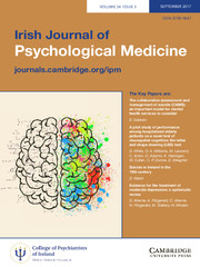 Irish Journal of Psychological Medicine Volume 34 - Issue 3 -