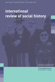 International Review of Social History Volume 63 - Issue 3 -