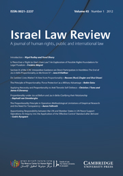 Israel Law Review Volume 45 - Issue 1 -