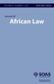 Journal of African Law Volume 61 - Issue 1 -