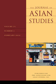 The Journal of Asian Studies Volume 71 - Issue 1 -