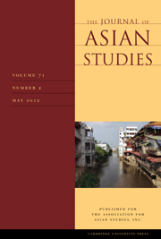 The Journal of Asian Studies Volume 71 - Issue 2 -