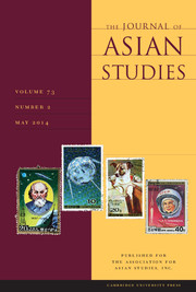 The Journal of Asian Studies Volume 73 - Issue 2 -