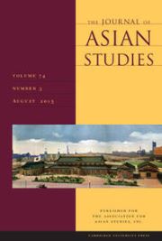 The Journal of Asian Studies Volume 74 - Issue 3 -