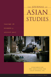 The Journal of Asian Studies Volume 76 - Issue 3 -