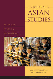 The Journal of Asian Studies Volume 76 - Issue 4 -