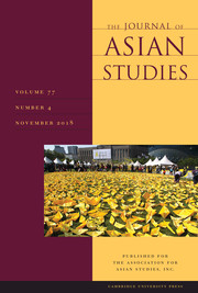 The Journal of Asian Studies Volume 77 - Issue 4 -