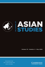 The Journal of Asian Studies Volume 79 - Issue 2 -