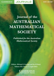 Journal of the Australian Mathematical Society Volume 92 - Issue 2 -