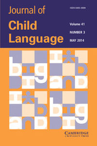 Journal of Child Language Volume 41 - Issue 3 -