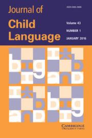 Journal of Child Language Volume 43 - Issue 1 -