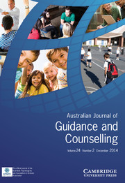 Journal of Psychologists and Counsellors in Schools Volume 24 - Issue 2 -