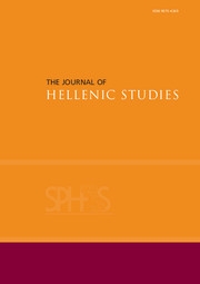 The Journal of Hellenic Studies Volume 133 - Issue  -