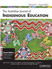 The Australian Journal of Indigenous Education Volume 41 - Issue 1 -  Pearls not problems: Transforming pedagogy in Indigenous Australian studies in the context of higher education