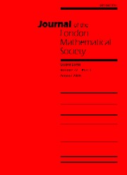 Journal of the London Mathematical Society Volume 72 - Issue 1 -