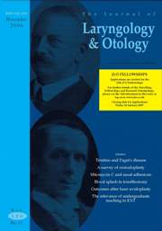 The Journal of Laryngology & Otology Volume 120 - Issue 11 -