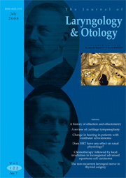 The Journal of Laryngology & Otology Volume 122 - Issue 7 -