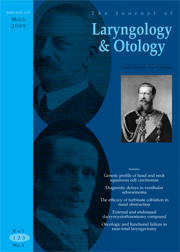 The Journal of Laryngology & Otology Volume 123 - Issue 3 -