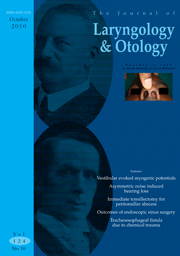 The Journal of Laryngology & Otology Volume 124 - Issue 10 -