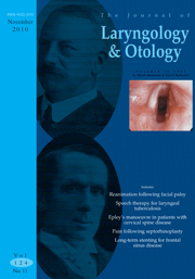 The Journal of Laryngology & Otology Volume 124 - Issue 11 -