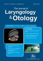 The Journal of Laryngology & Otology Volume 130 - Issue 12 -