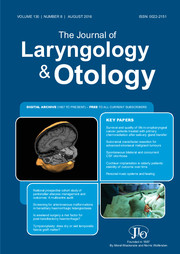 The Journal of Laryngology & Otology Volume 130 - Issue 8 -