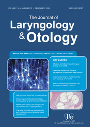 The Journal of Laryngology & Otology Volume 134 - Issue 12 -