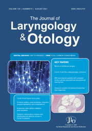 The Journal of Laryngology & Otology Volume 135 - Issue 8 -