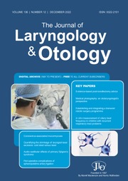 The Journal of Laryngology & Otology Volume 136 - Issue 12 -