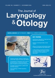 The Journal of Laryngology & Otology Volume 138 - Issue 11 -