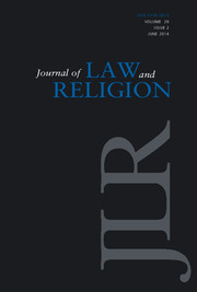 Journal of Law and Religion Volume 29 - Issue 2 -