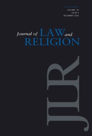 Journal of Law and Religion Volume 35 - Issue 3 -