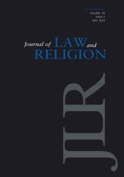 Journal of Law and Religion Volume 39 - Issue 2 -