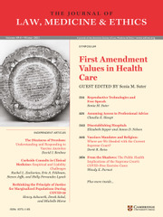 Journal of Law, Medicine & Ethics Volume 49 - Issue 4 -  First Amendment Values in Health Care