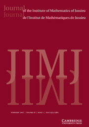 Journal of the Institute of Mathematics of Jussieu Volume 16 - Issue 1 -