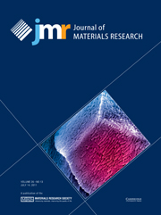 Journal of Materials Research Volume 26 - Issue 13 -