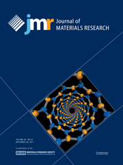 Journal of Materials Research Volume 26 - Issue 22 -