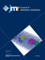 Journal of Materials Research Volume 26 - Issue 8 -